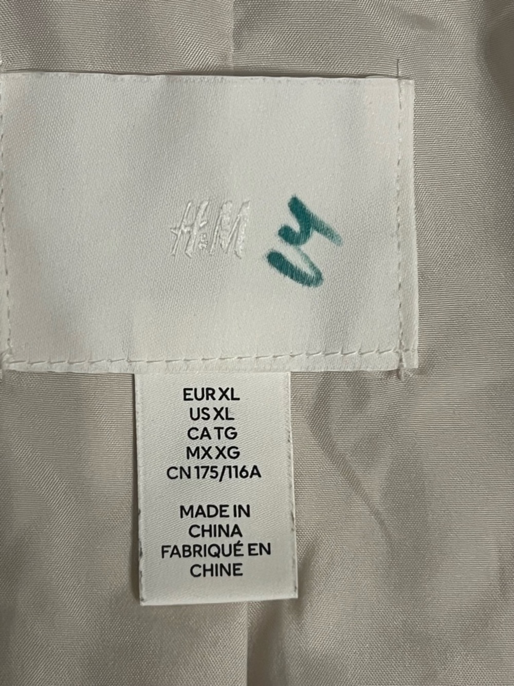 Women's H&M Beige Utility Jacket XL oversized - Picture 8 of 14